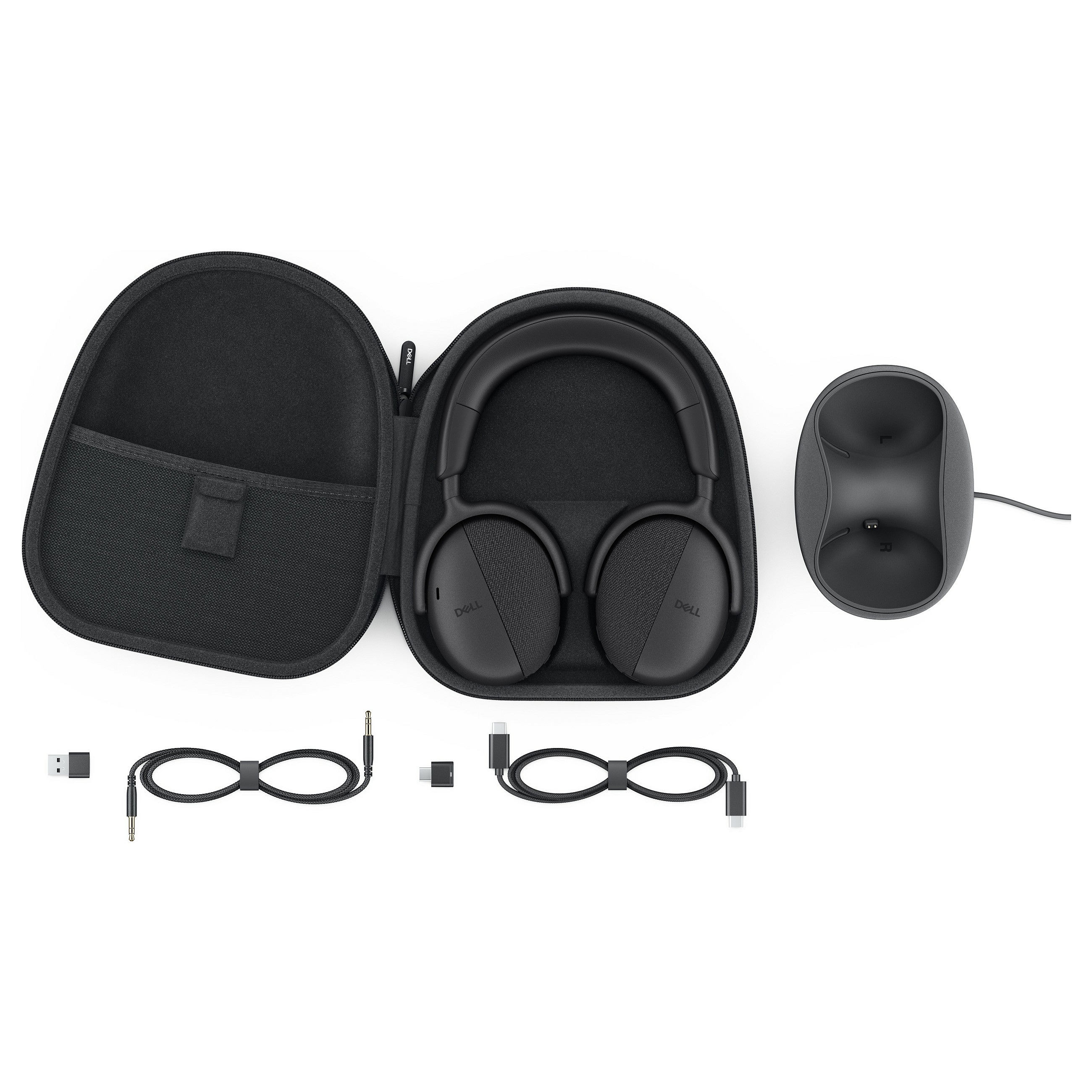 Kufje pa Kabllo Dell WL7024 / Wired / USB-C / Bluetooth / ANC / 7 Mikrofona– Zezë - 12