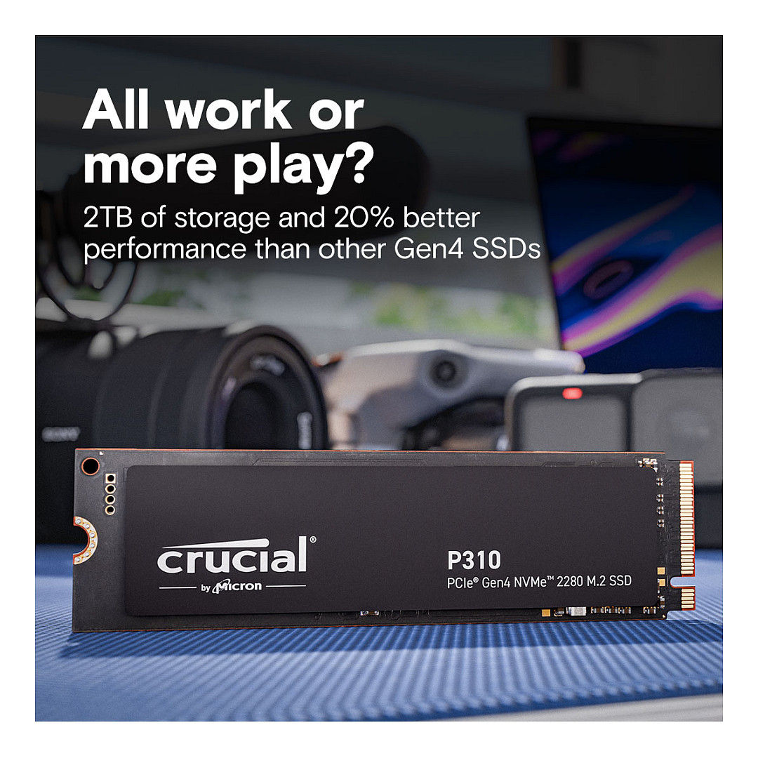 SSD e Brendshme M.2 2TB Crucial P310 NVMe PCIe Gen4 - 3