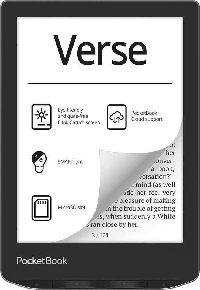 E-book PocketBook Verse / PB629-M-WW-B / 6" / 8GB - Gri