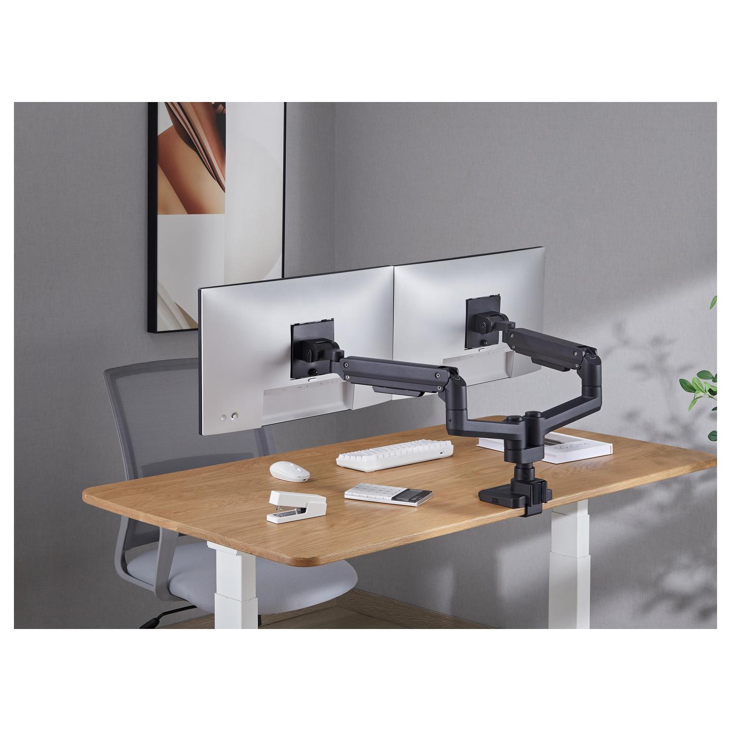 Mbajtëse për Monitor Equip 650182, 2 Monitorë, 17"–35", 20kg për Monitor, VESA 75×75mm/100×100mm - Zezë - 7