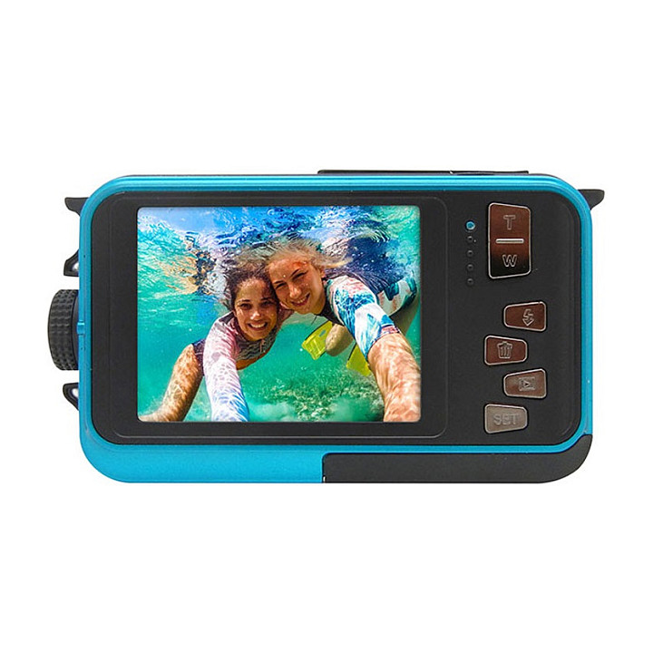 Kamerë digjitale Easypix GoXtreme Reef / 8MP / Full HD / Dual Screen / Waterproof 3m / Digital Image Stabilization - Blu/Zezë - 2