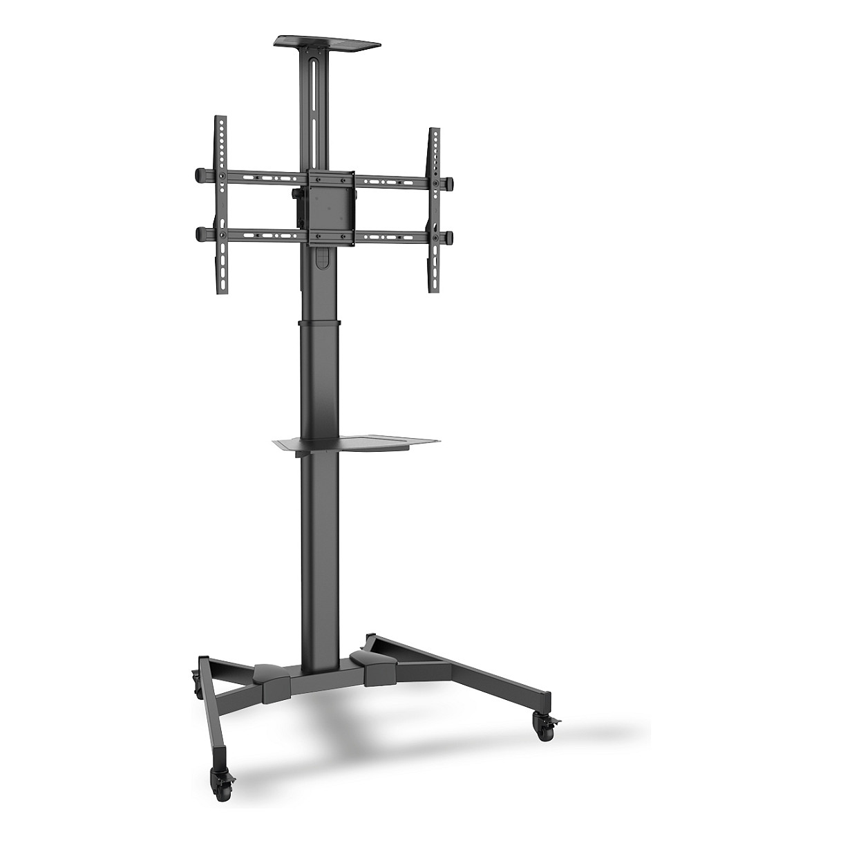 Mbajtëse për TV DIGITUS / 37″–70″ / deri në 50 kg / me Rrota / Lartësi të Rregullueshme / e Pjerrët - Zezë