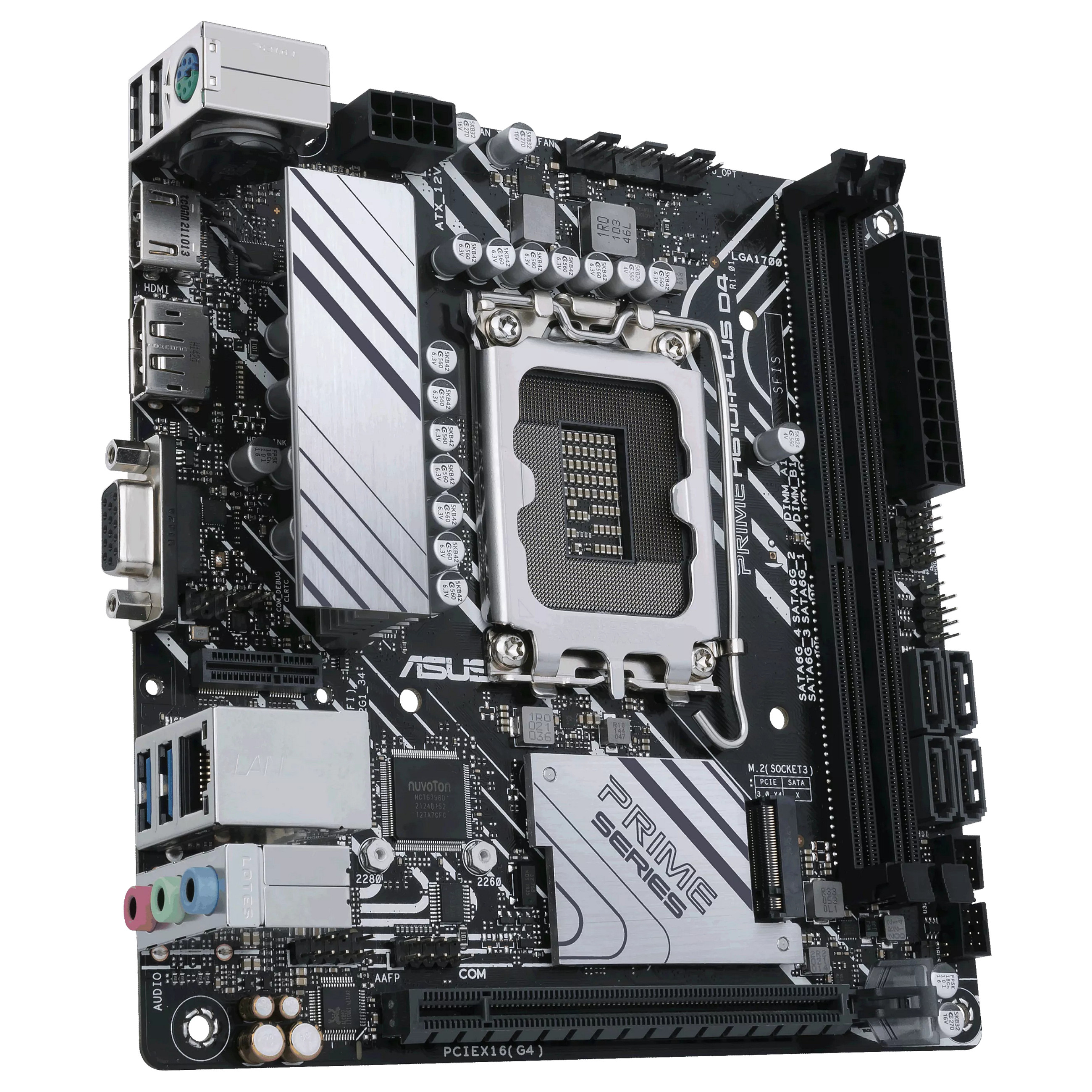 Pllakë Amë MB Intel ASUS PRIME H610I-PLUS D4-CSM / LGA 1700 / DDR4 / HDMI+DP+VGA / mITX - 4