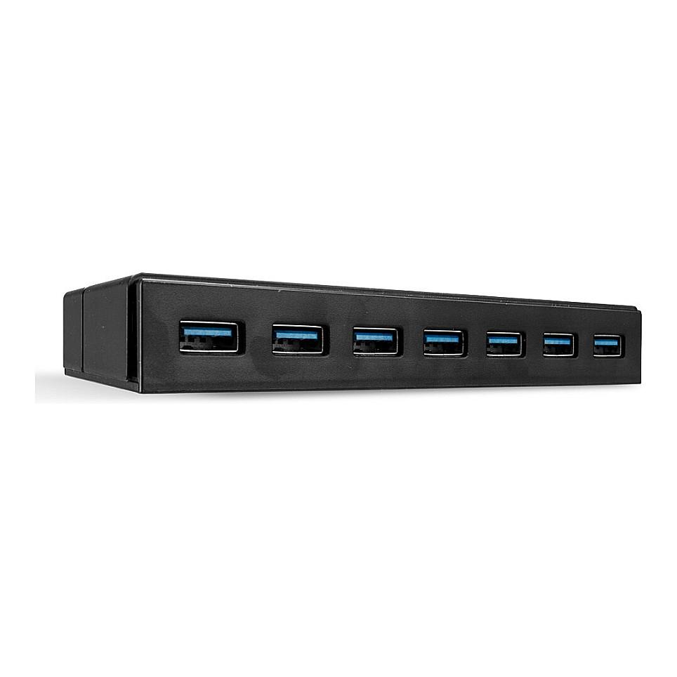 Splitter USB Lindy 43228 / USB 3.2 Gen 1 / 7x USB-A / 5 Gbit/s / BC 1.2 / 36W - Zezë