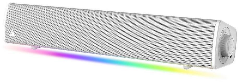 Altoparlantë Creative Sound Blaster GS3 / 51MF8465AA002 / Soundbar 2.0 / 12W RMS / 24W Peak / Bluetooth 5.4 / USB-C / AUX / RGB – Bardhë