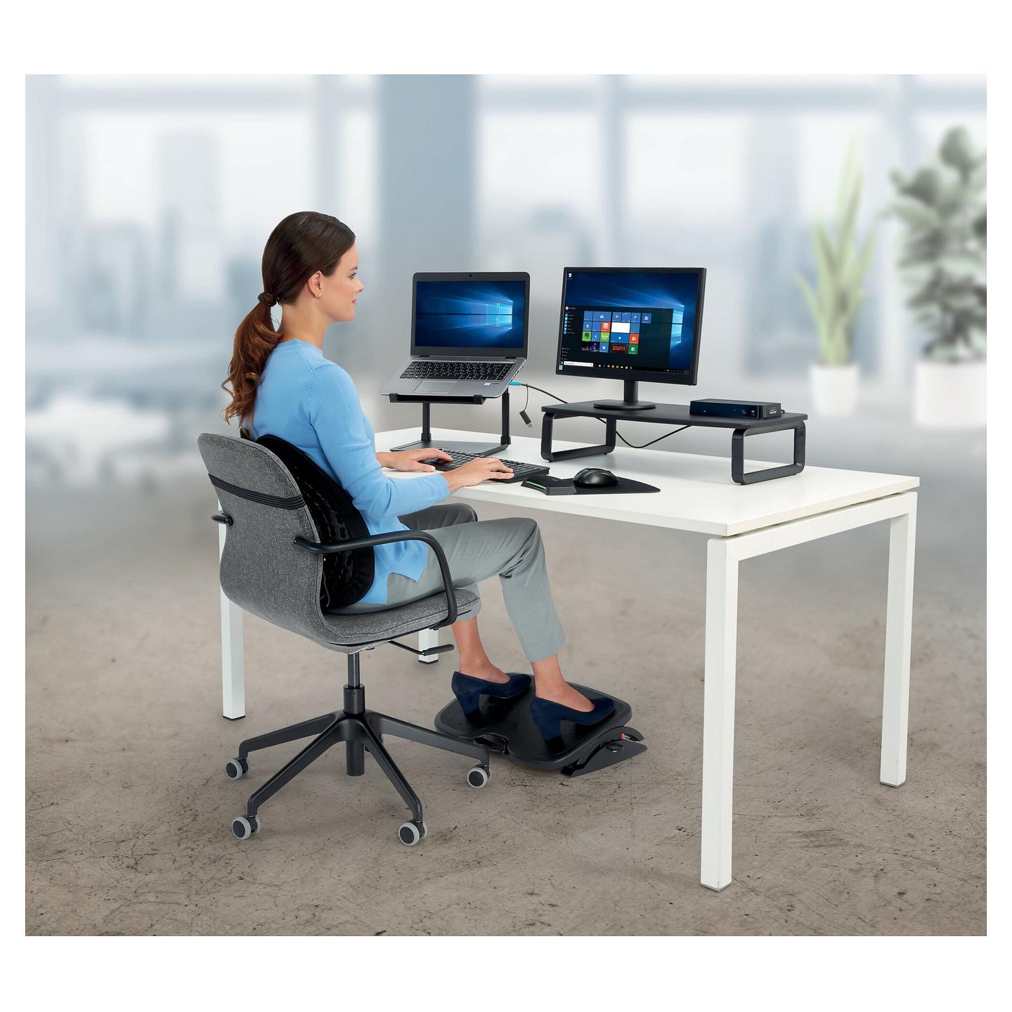 Mauspad Kensington SmartFit K55793EU / Gel / Lartësi e rregullueshme / Sipërfaqe antimikrobike / 210 × 290 × 25 mm – Zezë - 3