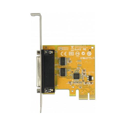 Kartë Zgjerimi Delock 62996, PCI Express 2.0 x1, 2x Serial RS-232 DB9, 50bps - 921.6Kbps, Sunix 2212, UART 16C950, Low Profile + Full Height - Verdhë