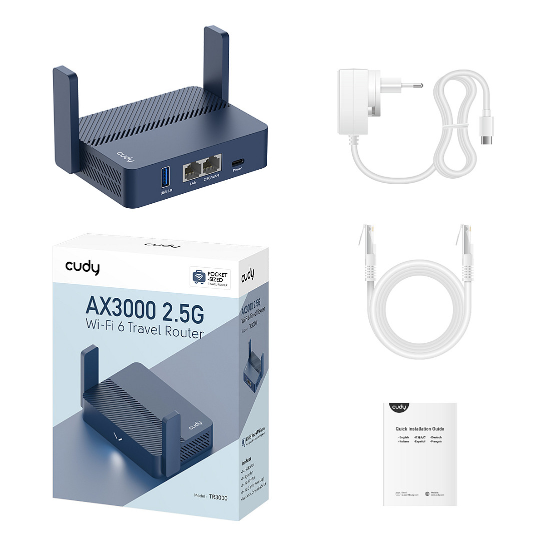 Ruter Cudy AX3000 Wi-Fi 6  / 2.5G Ethernet with USB Port - 4