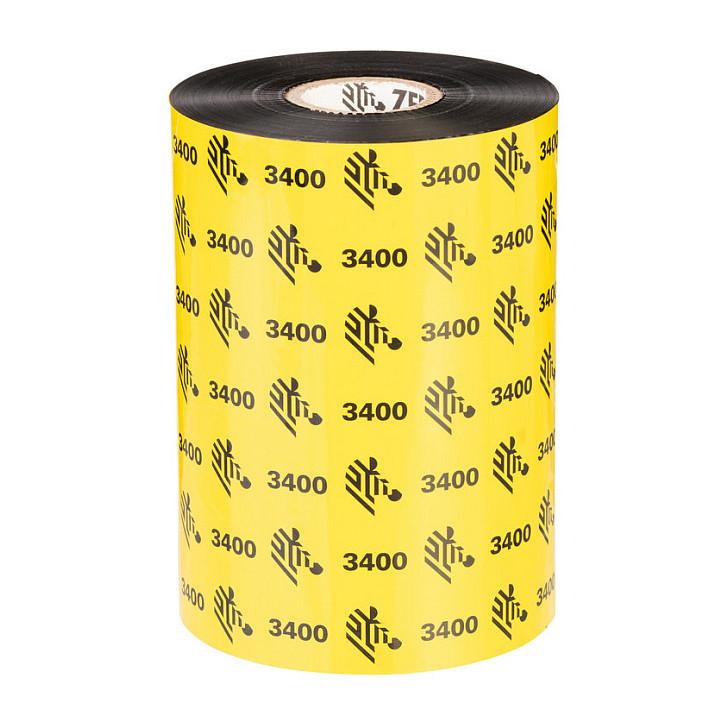 Shirit Zebra 3400 High Performance Wax/Resin, 110 mm, 450 m, 6 rrotulla - Zezë - 1