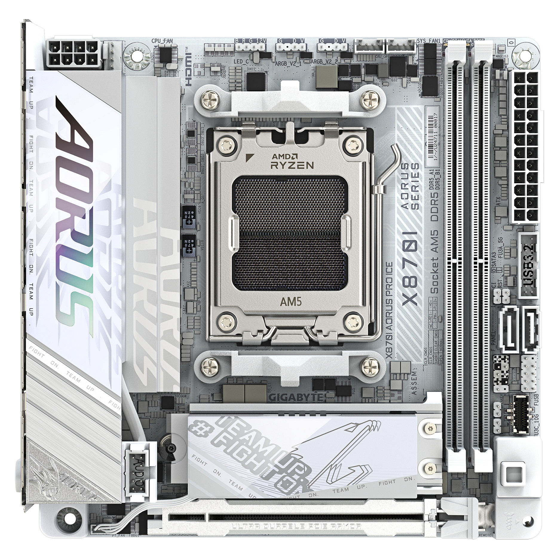 Pllakë Amë GIGA X870I AORUS PRO ICE X870/DDR5/M-ITX - 4