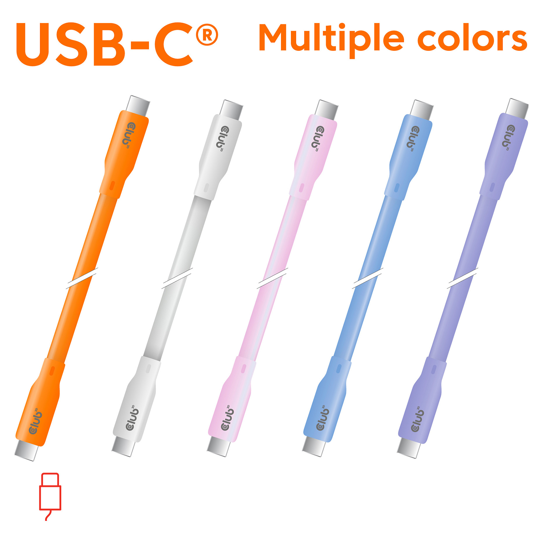 Club3D Lifestyle Kabllo USB‑C / PD 240W / 20 Gbps / 2.0m / St–St - Vjollcë - 2