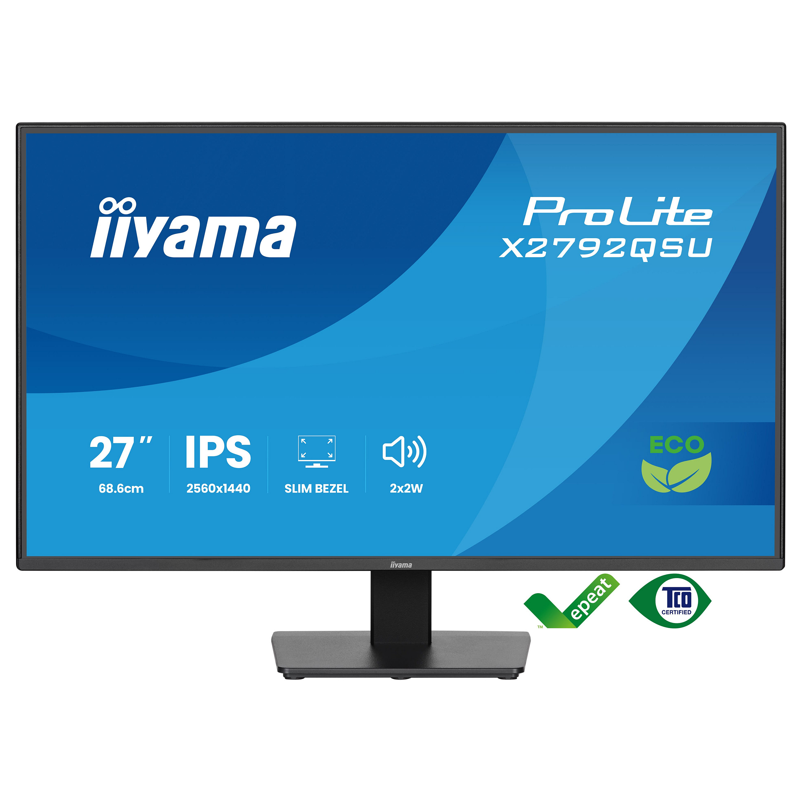 Monitor Gaming iiyama ProLite X2792QSU-B1 / 27"/ Quad HD IPS / LED / 120 Hz / 3 ms / HDMI+USB+DP+HDCP - Zezë - 2