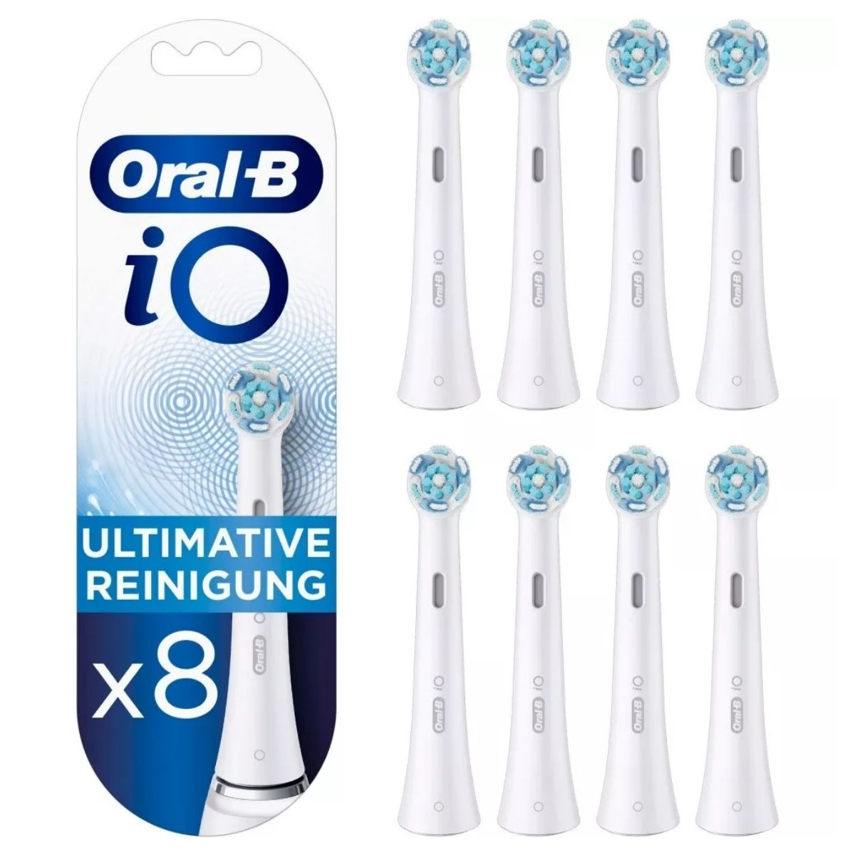 Koka zëvendësuese për furçë elektrike Oral-B iO Ultimate Clean / 8 copë - E Bardhë