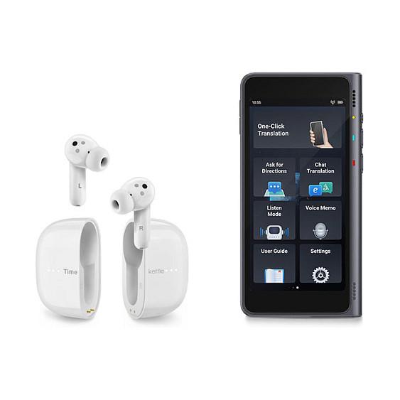 Kufje pa kabllo Timekettle M3 Translator / Bluetooth 5.2 / ANC / Mikrofon / 25 orë / USB-C - Bardhë - 2