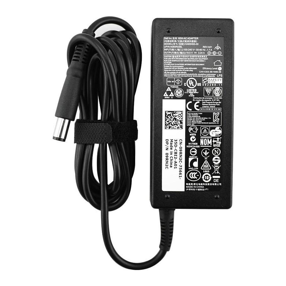 Adapter për Laptop Dell 1XRN1 / 65W / 19.5V / 3.34A / 7.4mm x 5.0mm - Zezë - 1