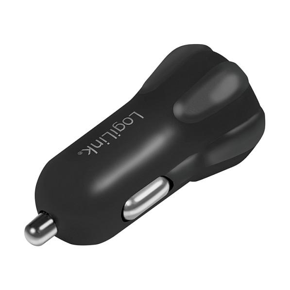 Adapter telefoni për veturë LogiLink PA0203 / 2x USB-A / 10W / Mbajtëse Smartphone 55–85 mm – Zezë - 3