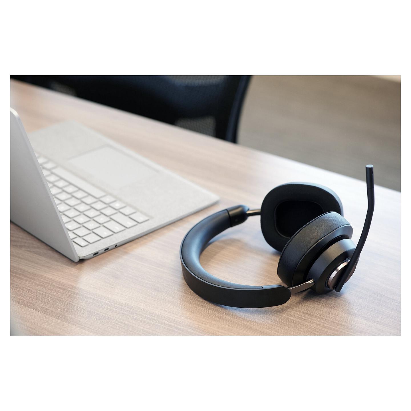 Kufje pa kabllo Kensington H3000 / Bluetooth 5.2 / Over-Ear / 40mm / Mikrofon / Noise Cancelling - Zezë - 36