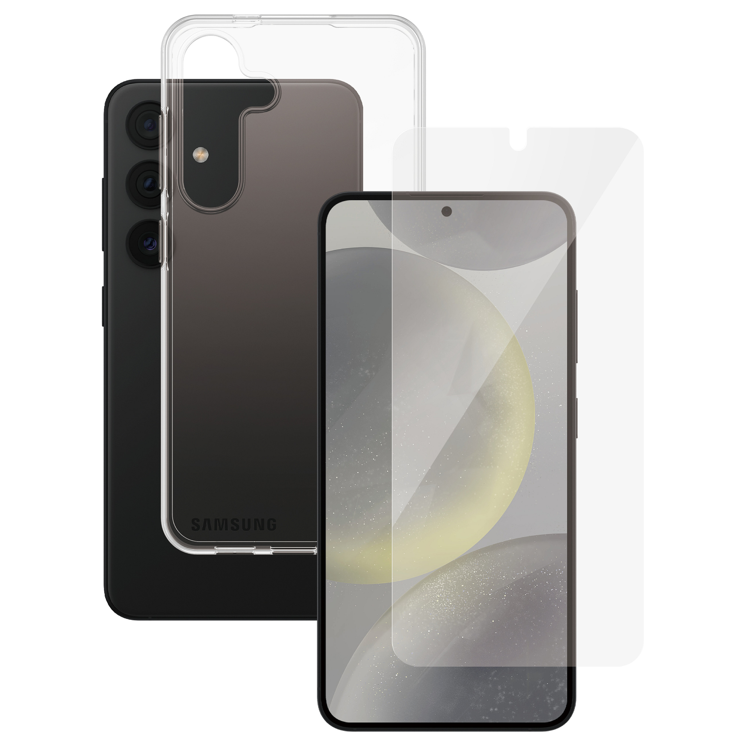 Aksesorë për telefon PanzerGlass SAFE. / 2-in-1 Bundle / Samsung Galaxy S24 - Transparente
