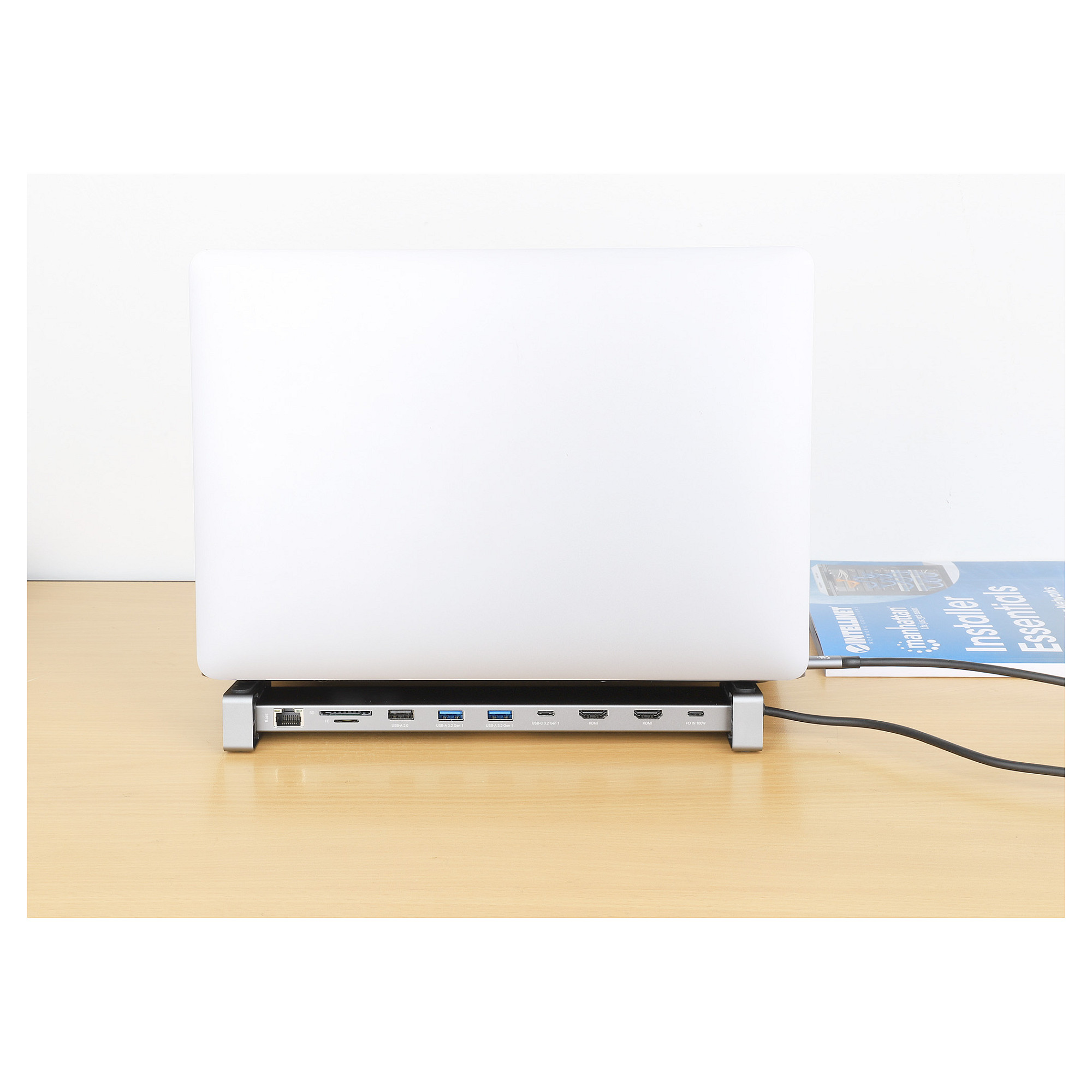 Docking station MANHATTAN / 10-in-1 / 4K / USB-C / PD / 2xHDMI - 9