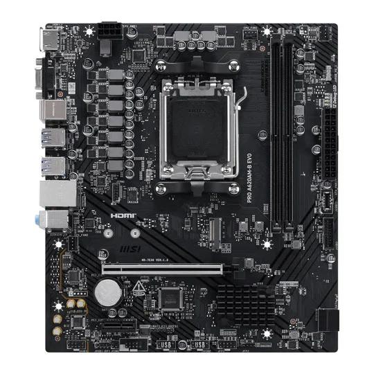 Pllakë Amë MSI PRO A620AM-B EVO, AMD A620A, AM5, DDR5, Micro-ATX, PCIe 4.0, M.2, HDMI 2.1, VGA, 2.5G LAN – Zezë - 2