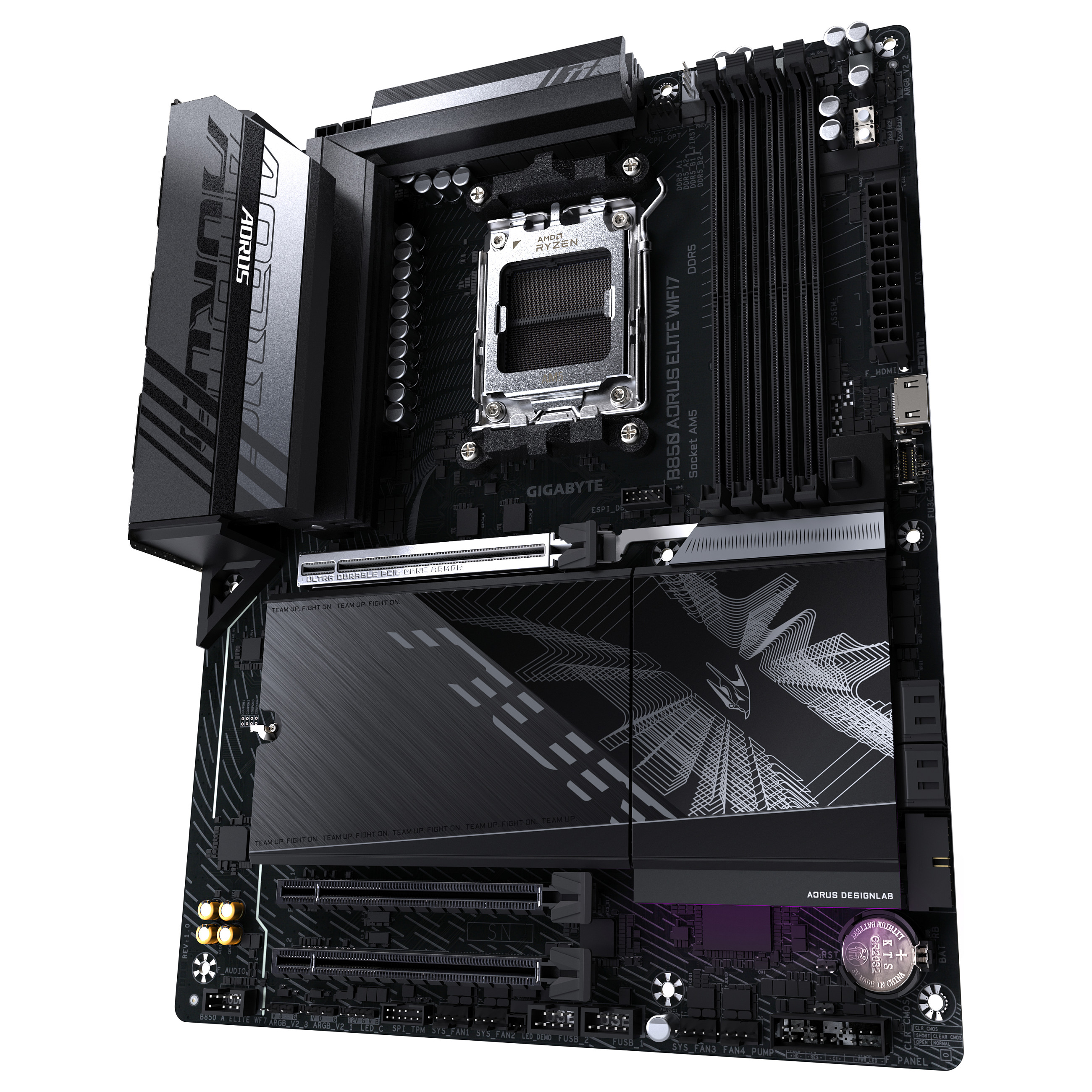 Pllakë Amë AMD AM5 Gigabyte B850 A ELITE WF7 / DDR5 / ATX - 4