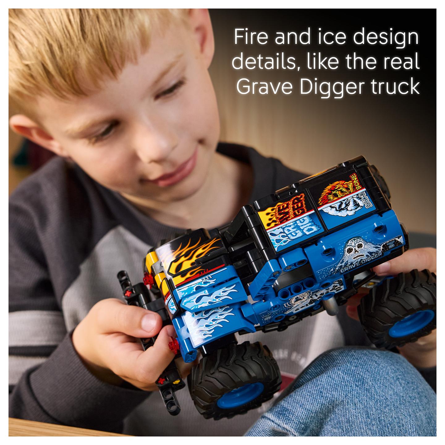 LEGO Technic Monster Jam Grave Digger Fire and Ice 42219 - 30