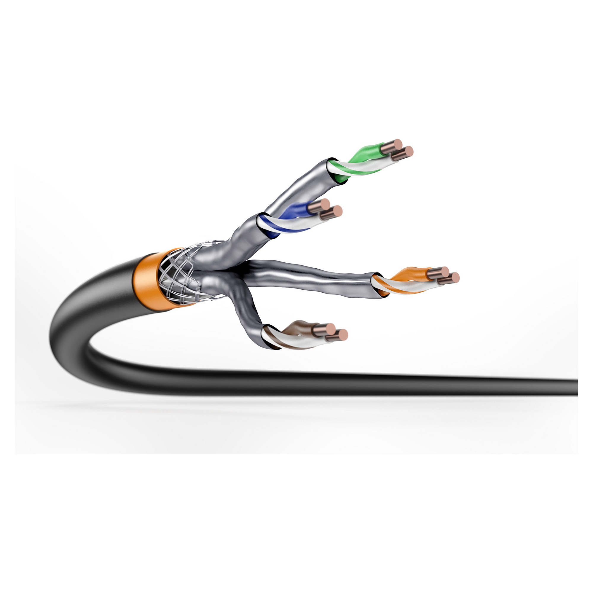 Kabllo për rrjet DIGITUS / CAT 7 / S/FTP / Outdoor Installation Cable / 100m – Gri - 2