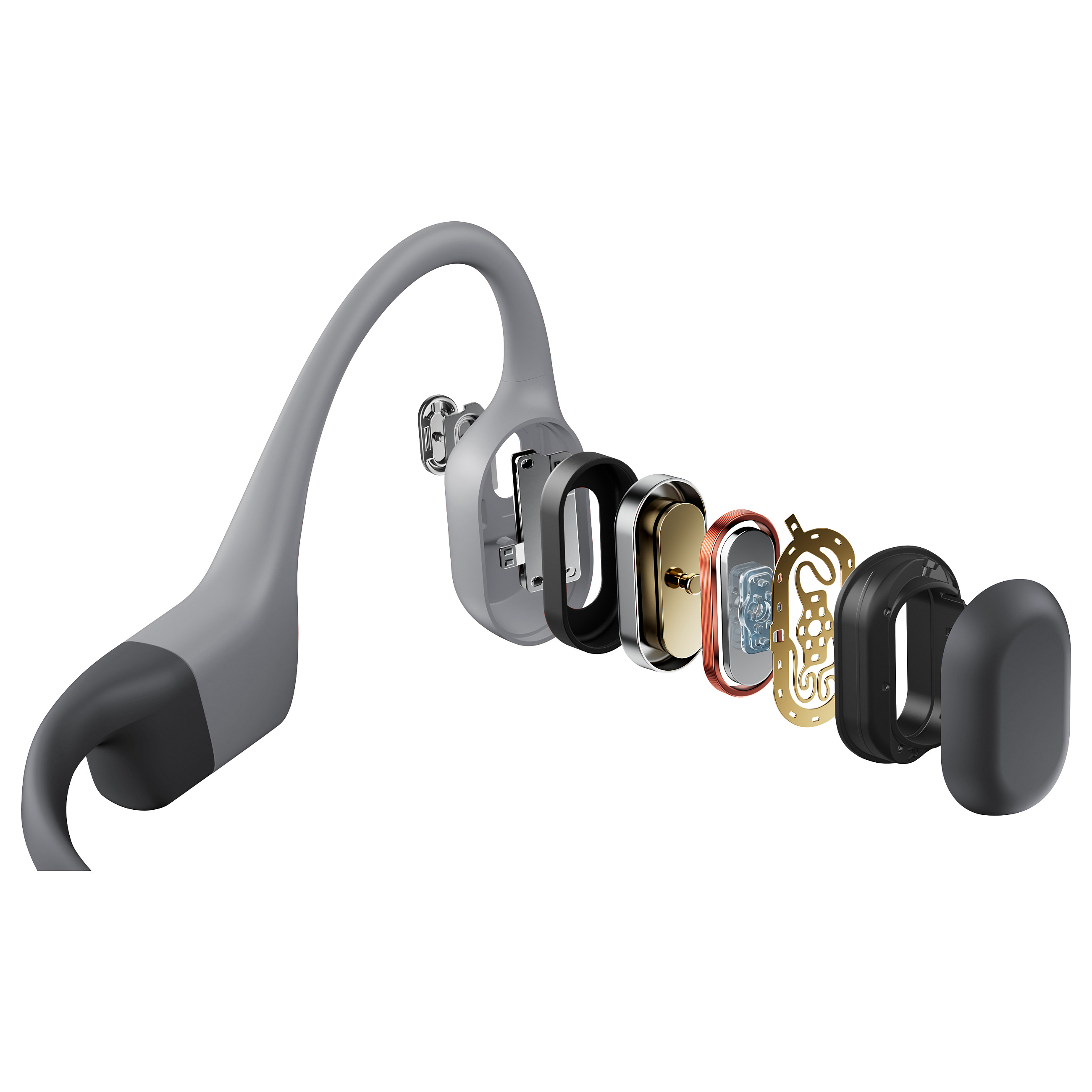 Kufje pa kabllo Shokz OpenSwim Pro S711 / Bone Conduction / Bluetooth - Gri - 3