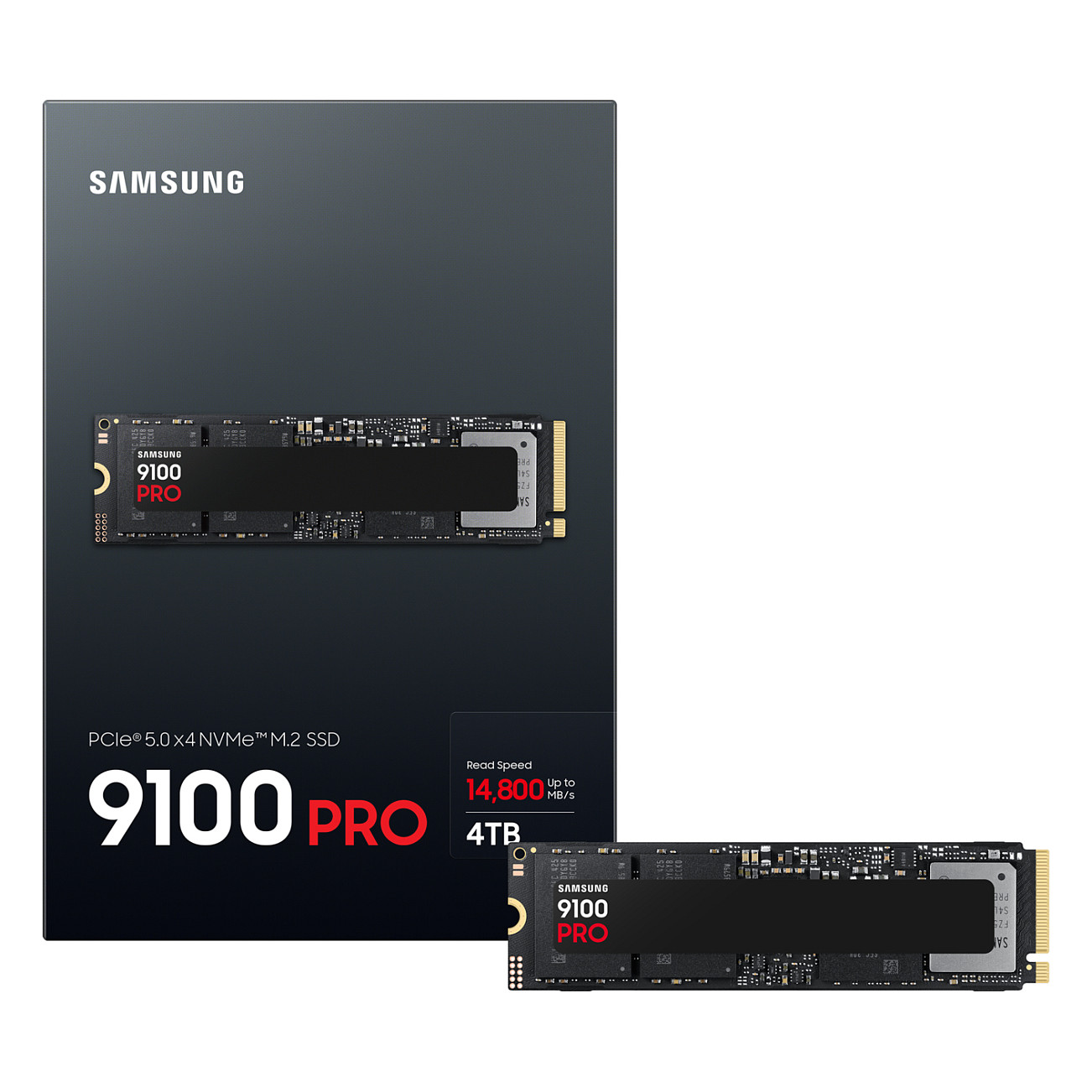 SSD të Brendshme M.2 4TB Samsung 9100 PRO NVMe PCIe 5.0 - 4