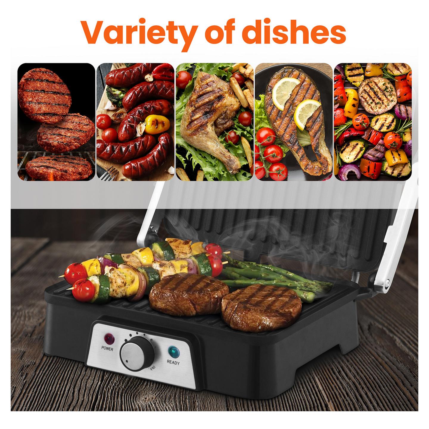 Grill Elektrik Extralink Smart Life SJ-36, 2000W, 1334cm², Kontakt, 180° - Zezë - 15
