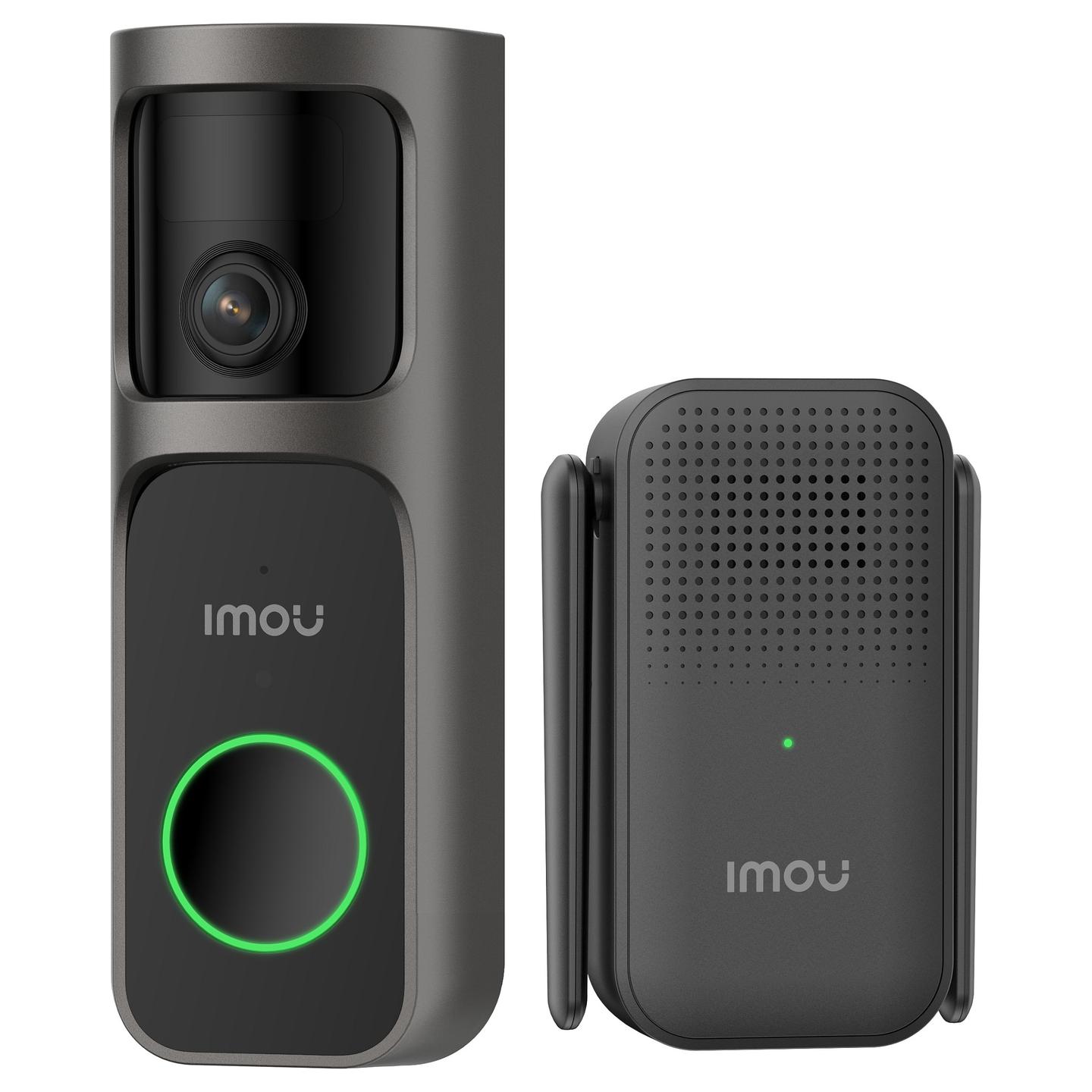 Kamerë Sigurie IP CCTV Imou Doorbell 3 Kit, DB-3EP-4M0W/DS3, 4MP, 0.98mm, 360°, Wi-Fi 2.4GHz, 5000mAh, Chime DS3 - Bardhë