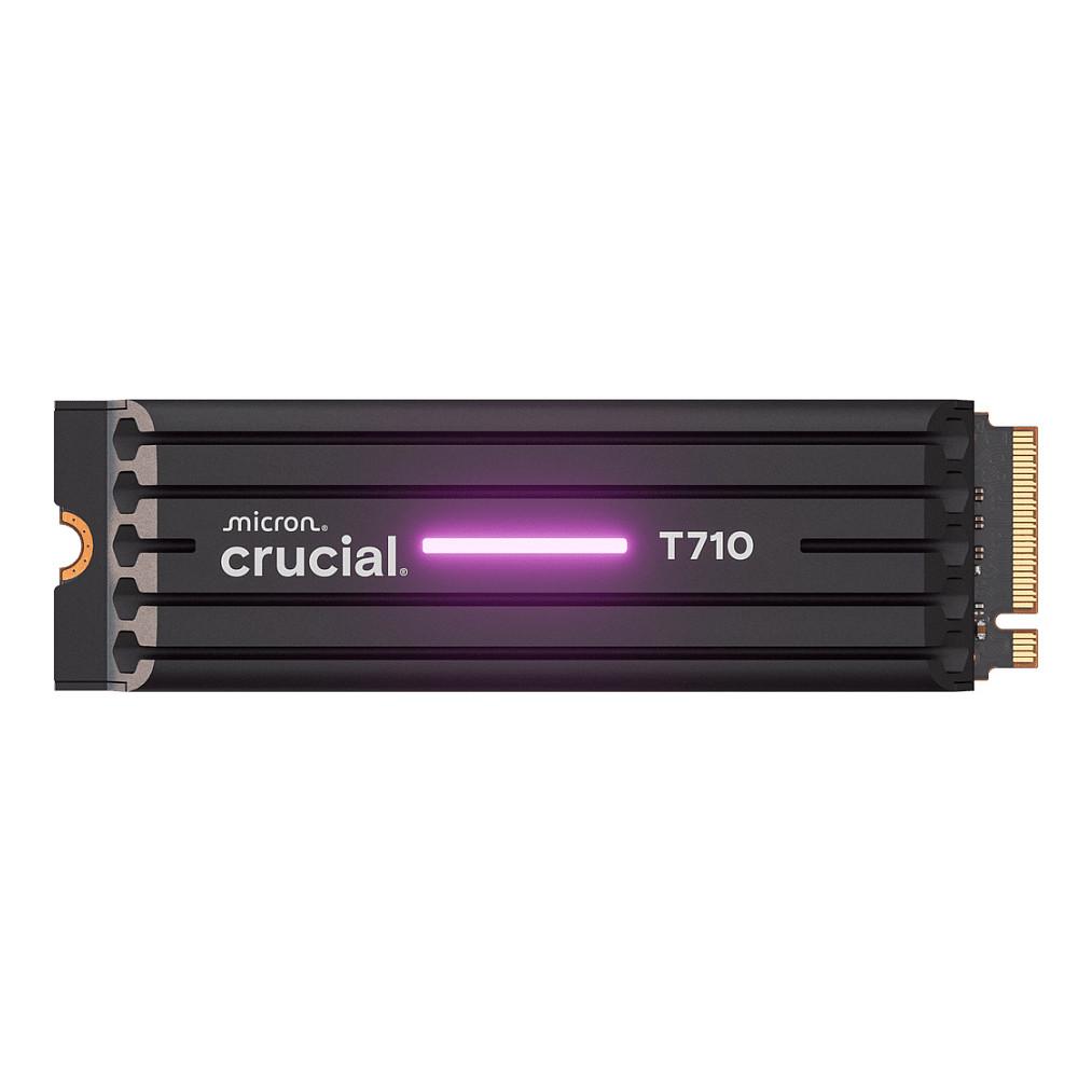 SSD e Brendshme Crucial T710 / 4TB / M.2 2280 / PCIe 5.0 x4 / NVMe 2.0 / 14500MB/s Read / 13800MB/s Write / Heatsink - Zezë