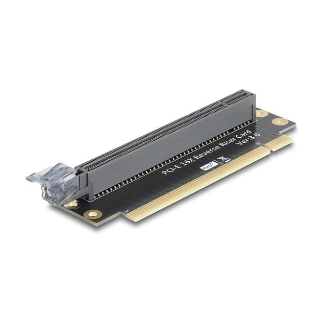 Kartë Riser Delock 81291, PCI Express 3.0 x16, x16 Male në x16 Slot, 90° Djathtas, Lartësi Slot 23mm