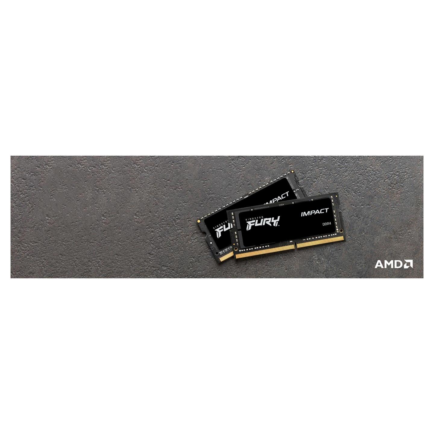 RAM Memorie DDR4 Kingston FURY Impact, 16GB, SO-DIMM, 3200MHz, CL20, 260-pin - Zezë - 12
