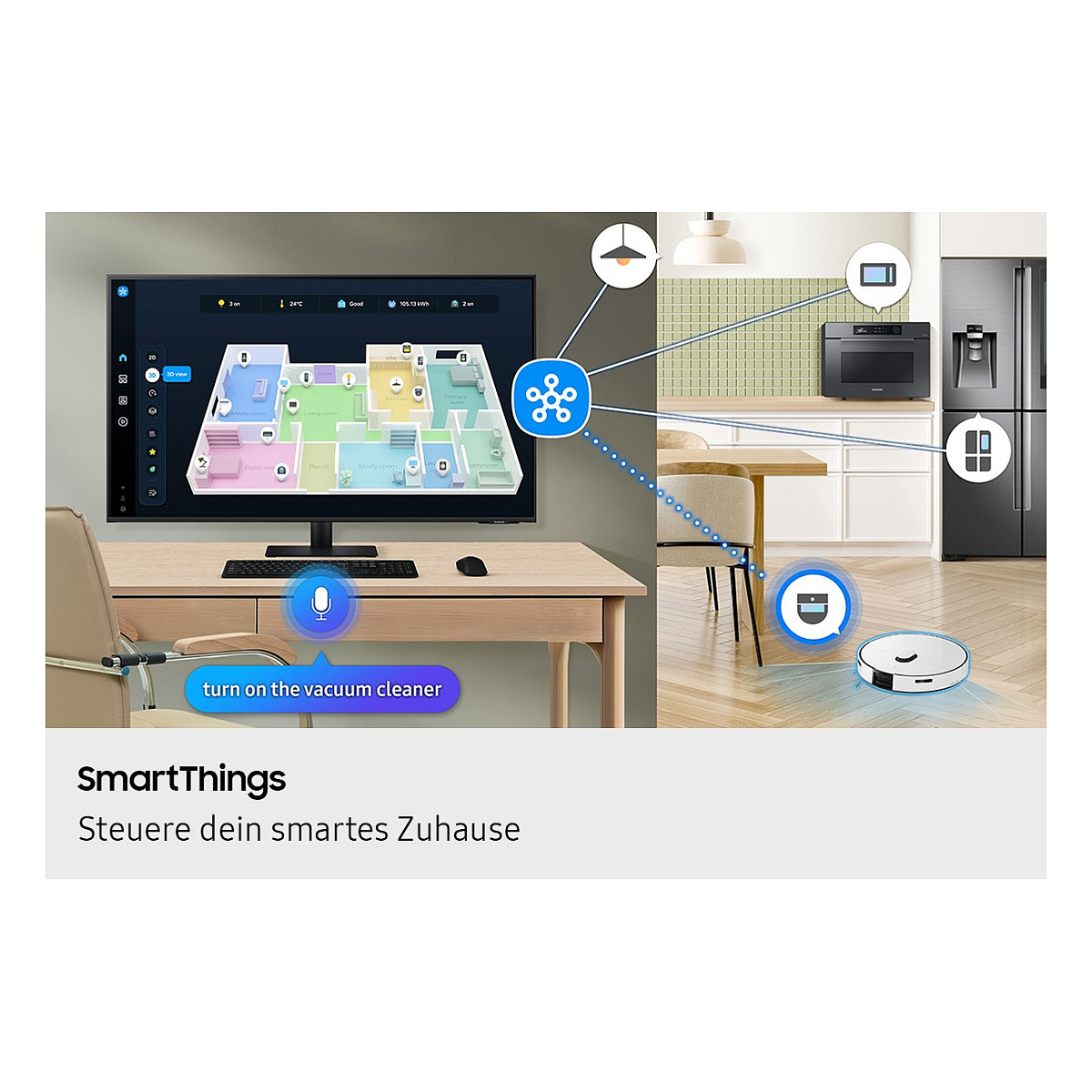Monitor Samsung M70F S43FM700UU Smart / 43"/ 4K Ultra HD VA / LCD / 60Hz / 4ms / USB-C + USB-A + HDMI + HDCP - Zezë - 16