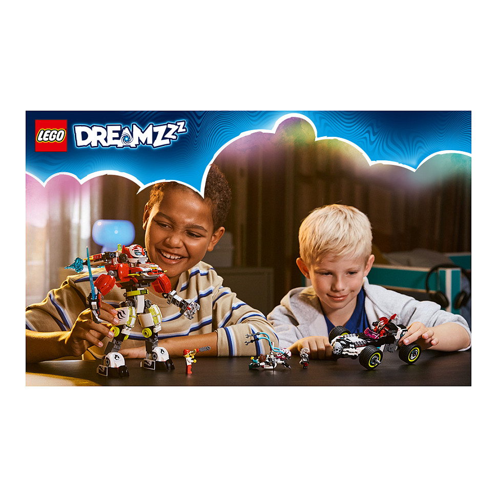 LEGO 71497 DREAMZzz Cooper's Tiger Mech & Zero's Hot Rod Car - 18
