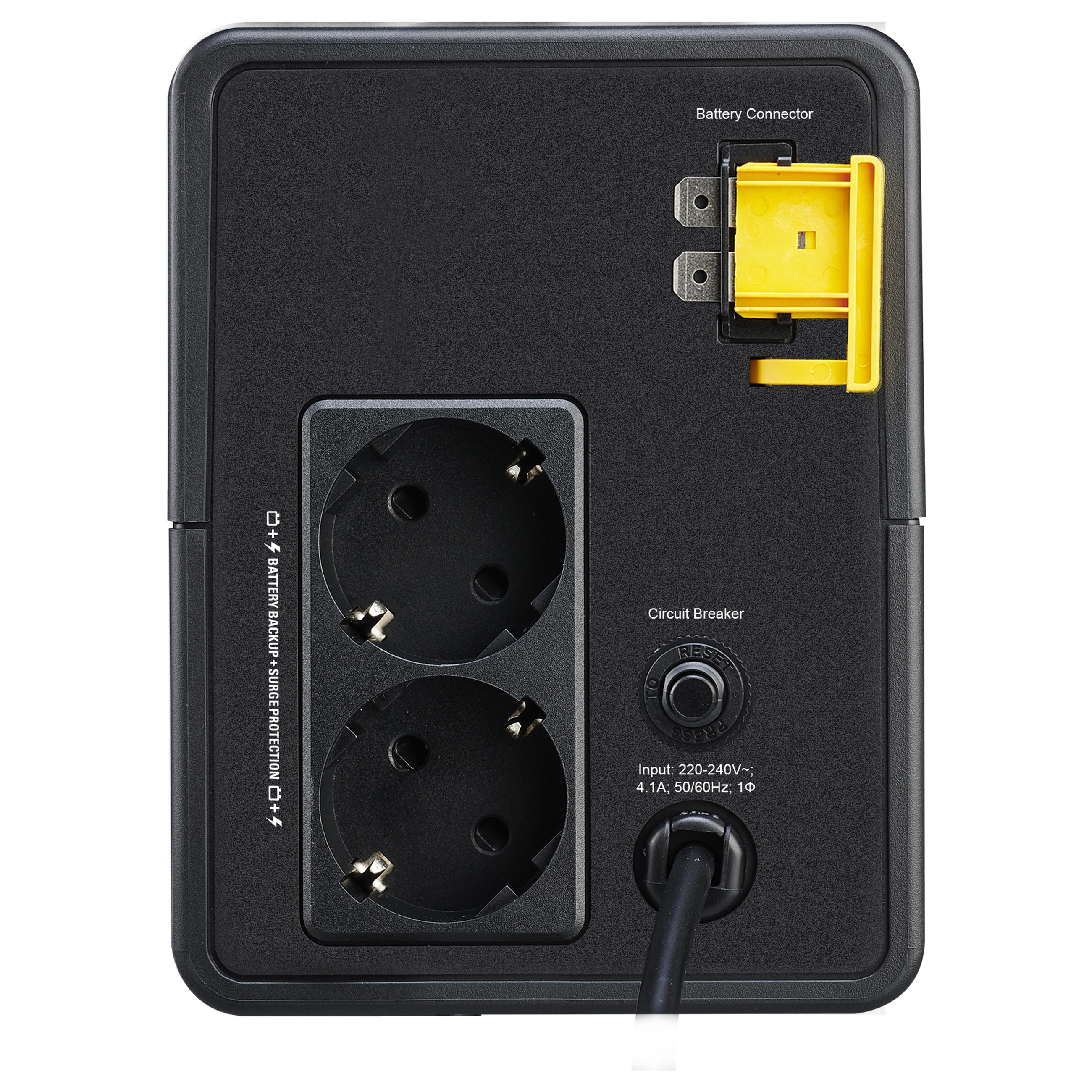 APC BVX900LI-GR Back-UPS 900VA / 480W Line-Interactive UPS me AVR, Schuko Sockets (230V) - 2