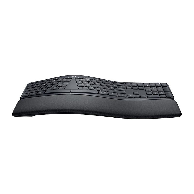 Tastierë Pa kabllo Logitech ERGO K860 / 2.4 GHz + Bluetooth 5.0 / Full-Size / QWERTY / Pan Nordic - Grafit - 3