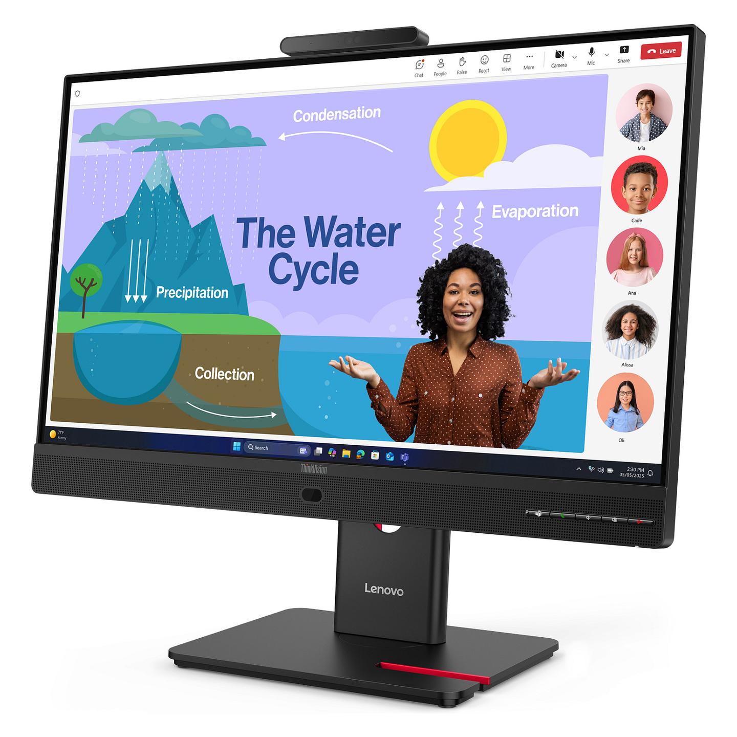Monitor Lenovo ThinkVision T24D-4v / 23.8" / Full HD IPS / 100Hz / 4ms / HDMI+DP - Zezë - 2