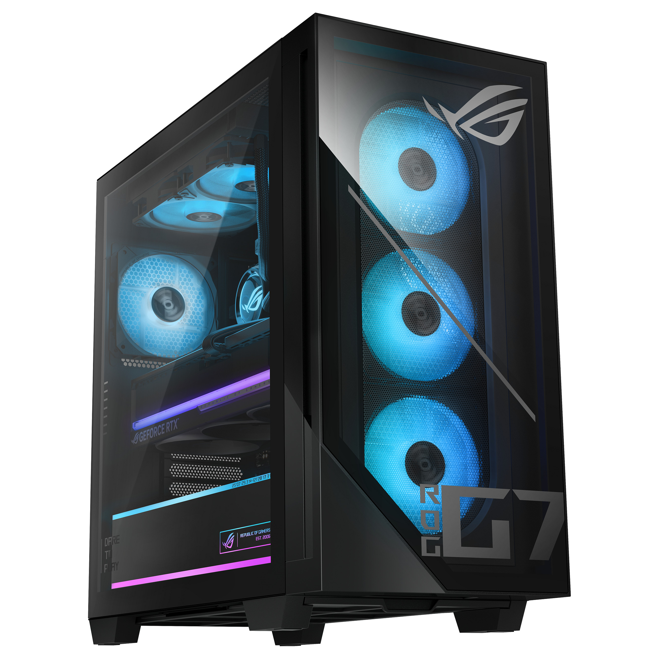 Kompjuter Gaming ASUS ROG G700 G700TF-7265KF225W / Ultra 7 265KF / 32GB DDR5 / 2TB / RTX 5070 Ti 16GB - Zezë - 3