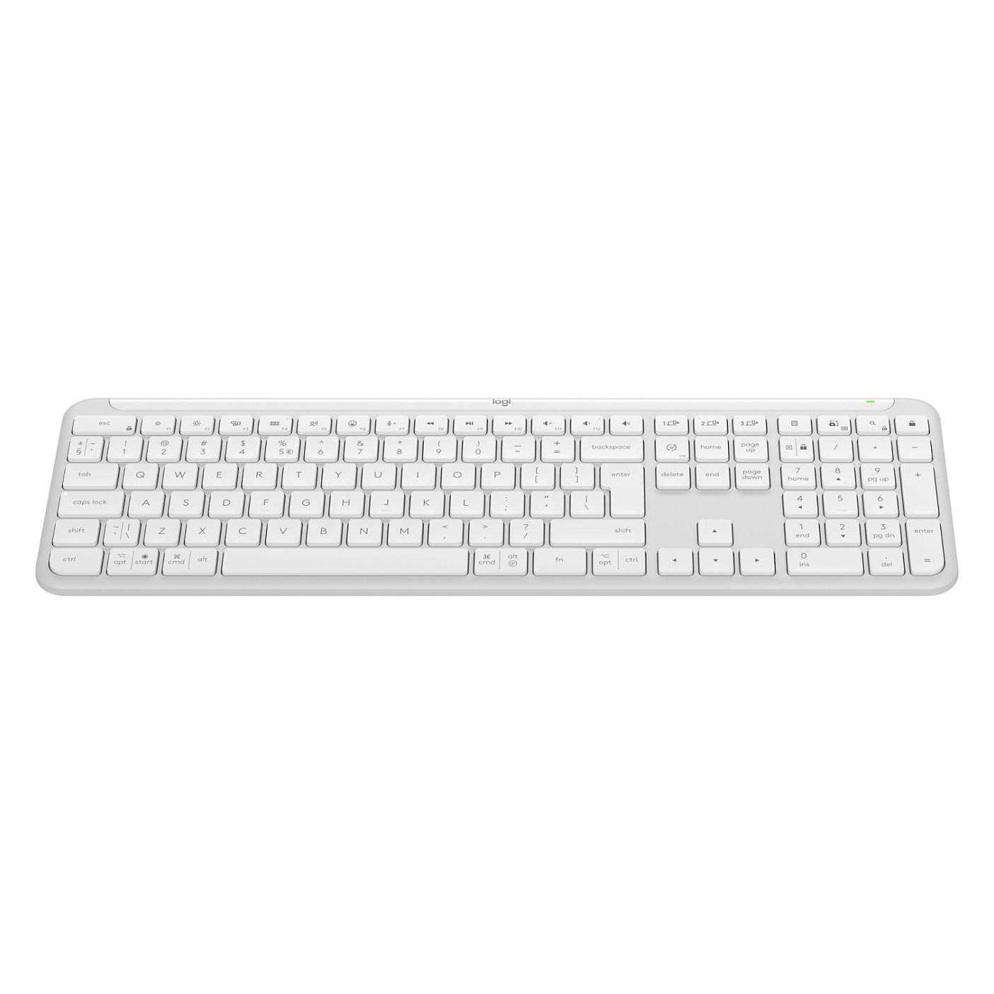 Tastierë pa kabllo Logitech Signature Slim K950 / Scissor / Dual Mode / QWERTY US – E bardhë - 5