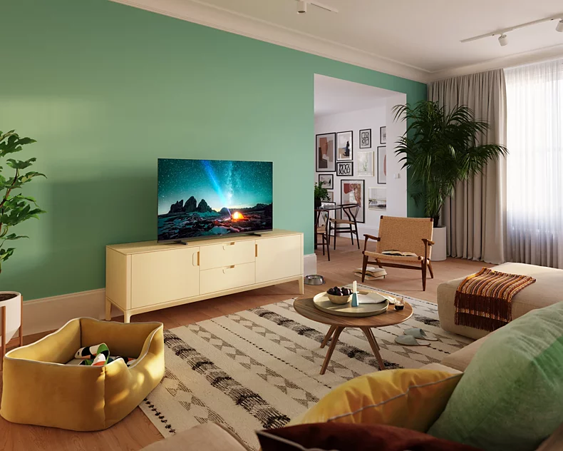 Smart TV Philips 55PUS7609/12 / 55'/ 4K Ultra HD LED / HDR10+ / 60Hz / Titan OS - Zezë - 4