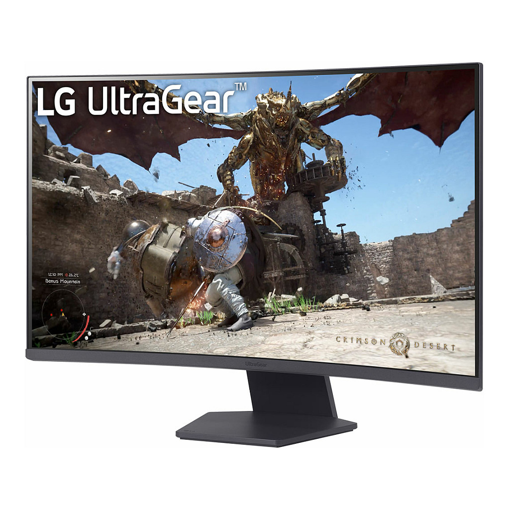 Monitor Gaming LG 32GS60QC-B Ultragear / 31.5”/ Quad HD VA / LCD / Curved / 180 Hz / 1 ms / HDMI+DP - Zezë - 2