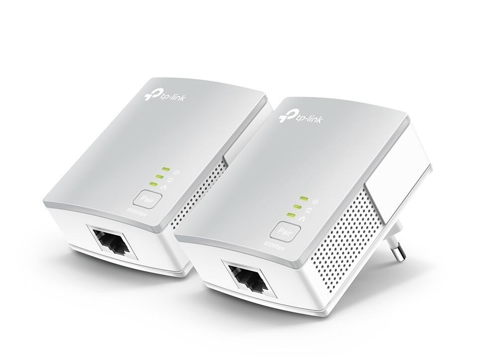 TP-Link Powerline Adapter  TL-PA4010 KIT / AV600 / 600 Mbps / 2 copë – Bardhë