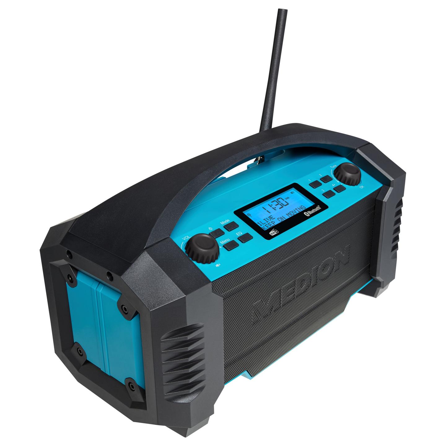 Radio për Punë MEDION LIFE E66050, AM, DAB+, FM, 15 W, Bateri me Autonomi deri në 15 orë - Zezë, Blu - 4
