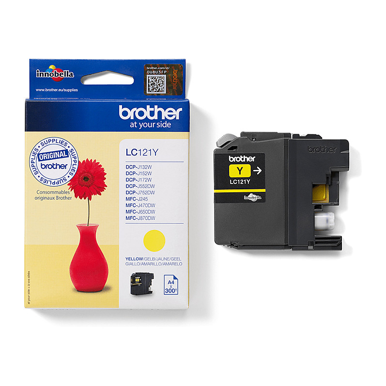 INK Brother LC-121Y / 300 faqe – Verdhë - 3