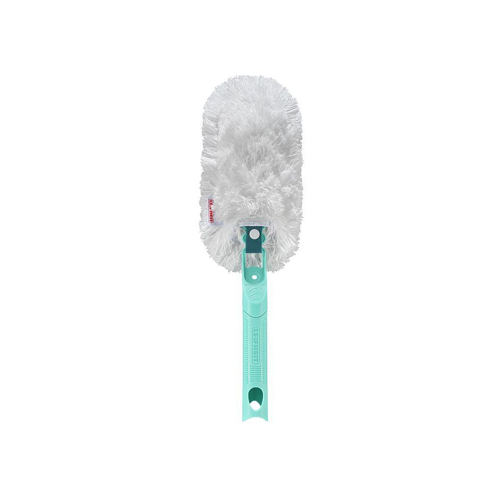 Fshesë Dore LEIFHEIT SUPERDUSTER / Mikrofibër 360° / 12 cm / Click-System - Bardhë/Gjelbër