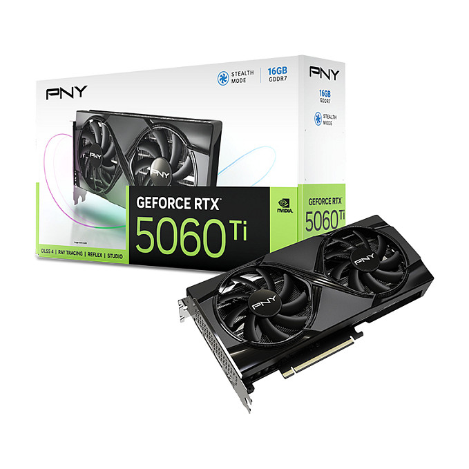 Kartë Grafike NVIDIA PNY GeForce RTX 5060 Ti / 16GB GDDR7 / PCIe 5.0 / Dual Fan – Zezë - 10
