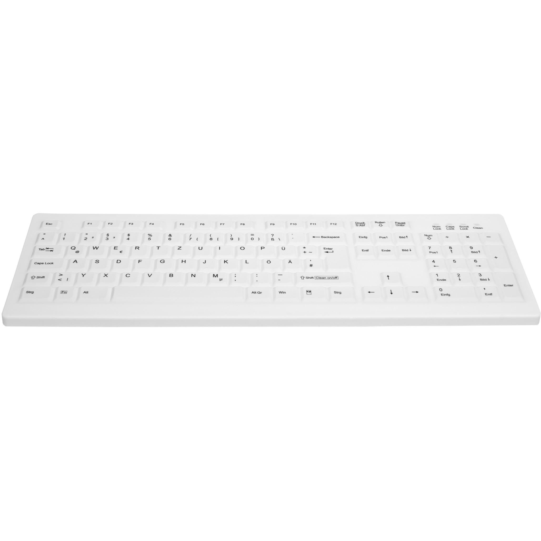Tastierë CHERRY AK-C8100F-FUS-W/GE / pa kabllo / RF / e bardhë - 3