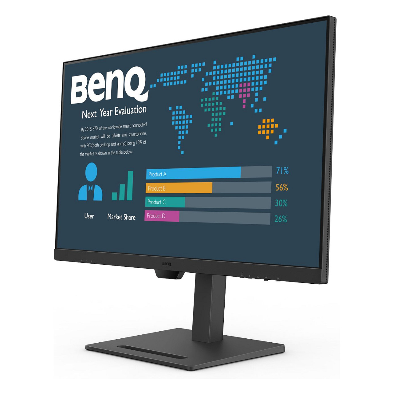 Monitor BenQ BL3290QT / 31.5" / QHD IPS / 75Hz / 5ms / HDMI+DisplayPort+USB-C - Zezë - 4